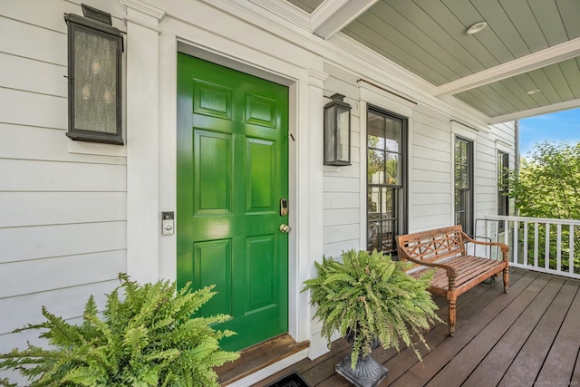 175 Lake Ave, Greenwich, CT 06830 - view of exterior entry featuring a porch