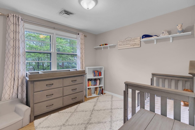 bedroom with baseboards