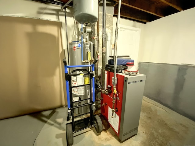 456 Main St, West Haven, CT 06516 - utility room with gas water heater