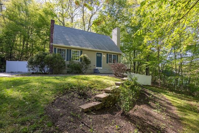 1343 Baldwin Hill Rd, Ledyard, CT 06335 - view of front of property featuring a chimney