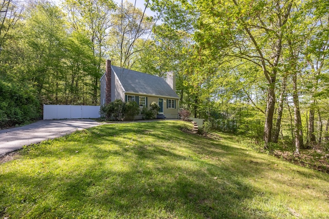 1343 Baldwin Hill Rd, Ledyard, CT 06335 - view of front of house featuring a chimney