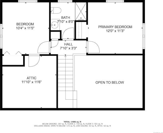 1343 Baldwin Hill Rd, Ledyard, CT 06335 - floor plan / room layout