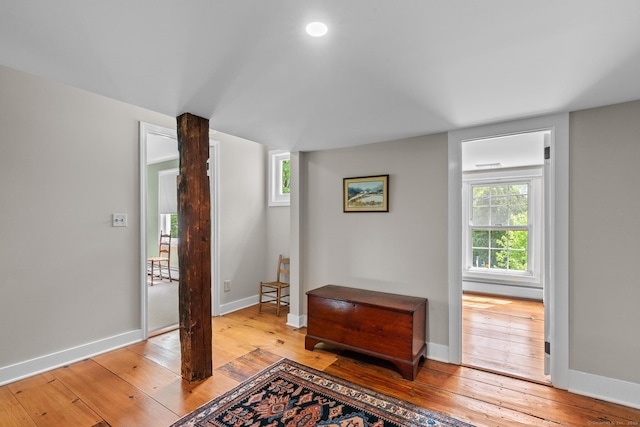 309 N Grand St, Suffield, CT 06093 - entryway featuring light wood-type flooring and baseboards