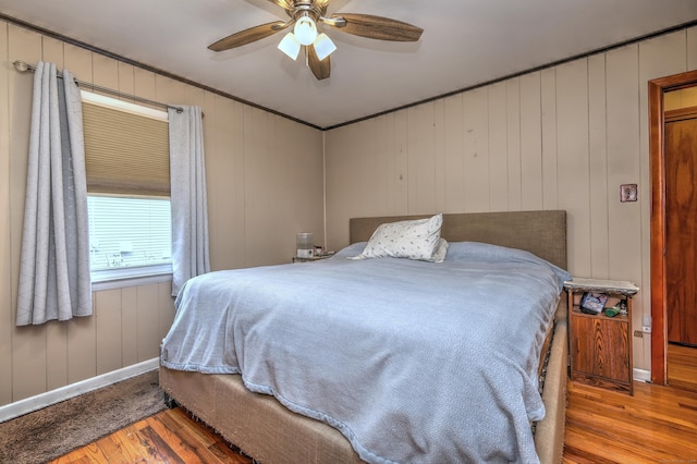 27 Aircraft Rd, West Haven, CT 06516 - bedroom with wood finished floors, baseboards, and a ceiling fan