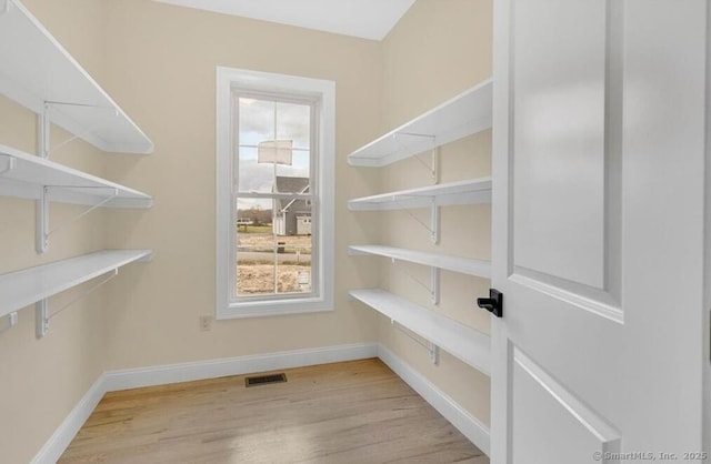 pantry with visible vents