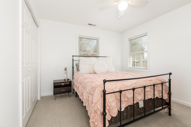 39 Wildemere Ave, Milford, CT 06460 - carpeted bedroom with baseboards, multiple windows, a closet, and visible vents