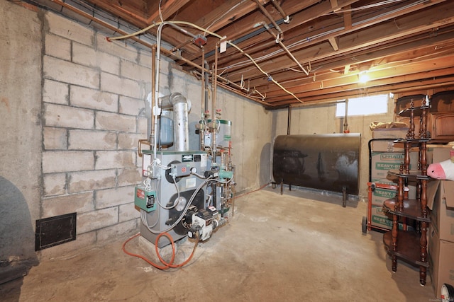 227 Hany Ln, Vernon, CT 06066 - below grade area with oil tank and a heating unit