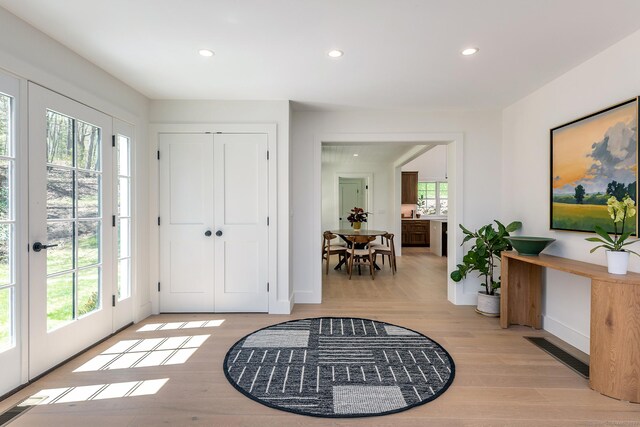 24 Tompkins Hill Rd, Washington, CT 06793 - foyer featuring recessed lighting, wood finished floors, and baseboards