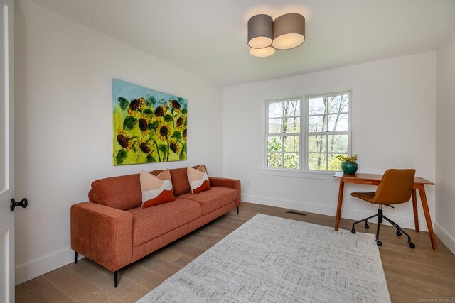 24 Tompkins Hill Rd, Washington, CT 06793 - living area featuring baseboards and wood finished floors