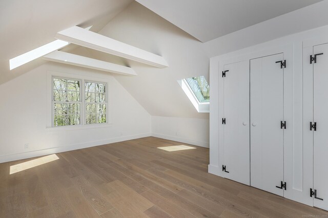 24 Tompkins Hill Rd, Washington, CT 06793 - additional living space featuring a skylight, wood finished floors, and baseboards