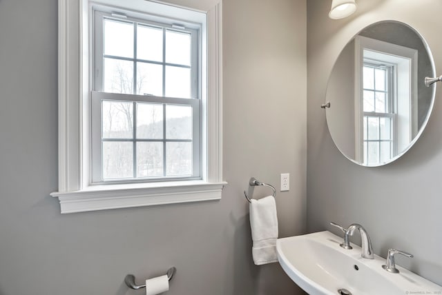 bathroom with a sink