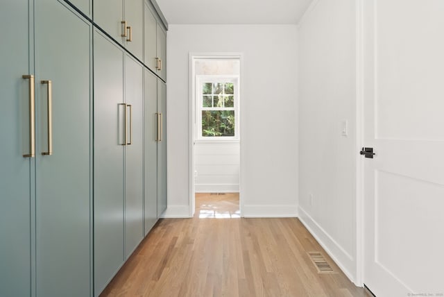 183 Pepperidge Cir, Fairfield, CT 06824 - hallway featuring light wood finished floors and baseboards