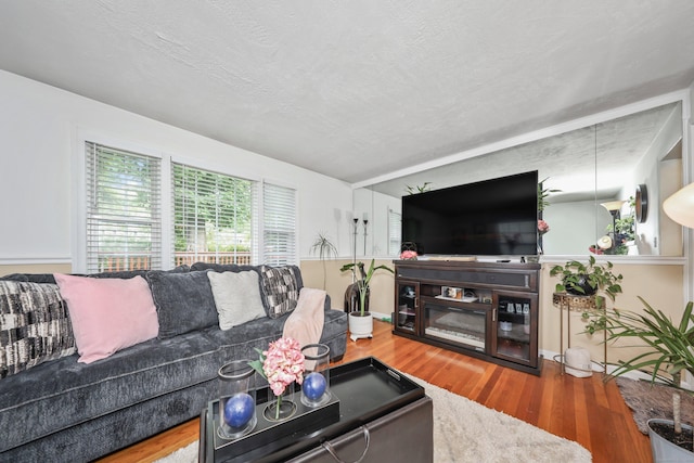 839 Washington Avenue Extension, Waterbury, CT 06708 - living room with wood finished floors and a textured ceiling
