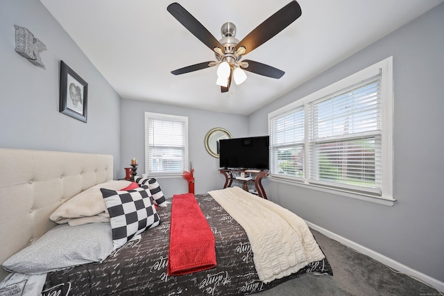 839 Washington Avenue Extension, Waterbury, CT 06708 - bedroom featuring baseboards, carpet floors, and ceiling fan