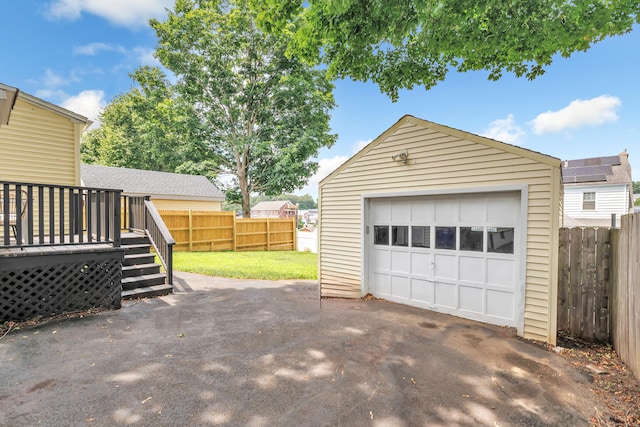 84 Oxford St, Bridgeport, CT 06606 - detached garage featuring driveway