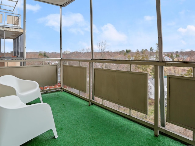 view of sunroom / solarium