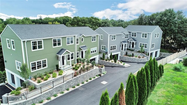 8 View St Unit 10, Greenwich, CT 06830 - colonial house with a garage, fence, and driveway
