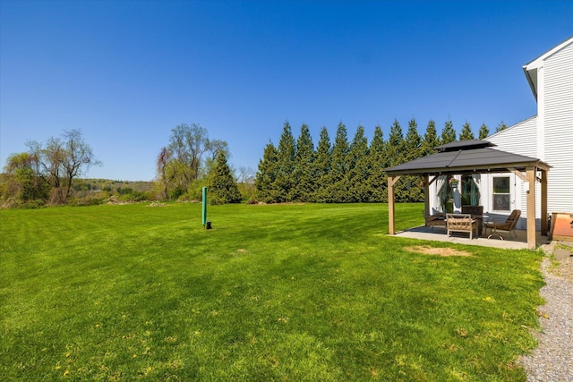 6 Margaret Cir, Pomfret, CT 06259 - view of yard featuring a gazebo and a patio area