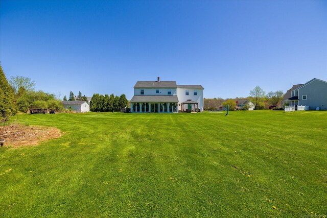 6 Margaret Cir, Pomfret, CT 06259 - back of property with a yard