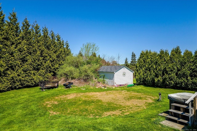 6 Margaret Cir, Pomfret, CT 06259 - view of yard with a storage shed and an outdoor structure