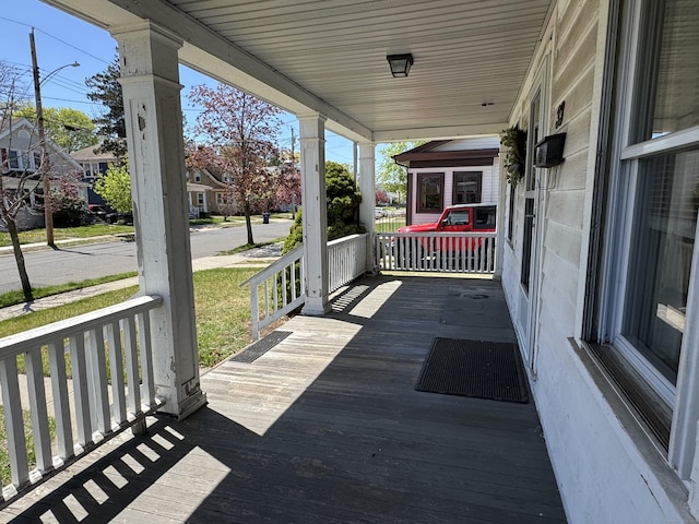 33 E Brown St, West Haven, CT 06516 - wooden terrace with a porch
