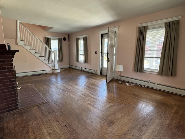 33 E Brown St, West Haven, CT 06516 - foyer entrance with stairway and a baseboard heating unit
