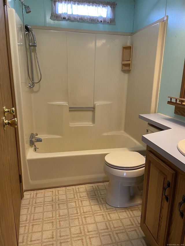 20 Connecticut Dr, Plainfield, CT 06374 - bathroom with tile patterned floors, toilet, vanity, and bathing tub / shower combination