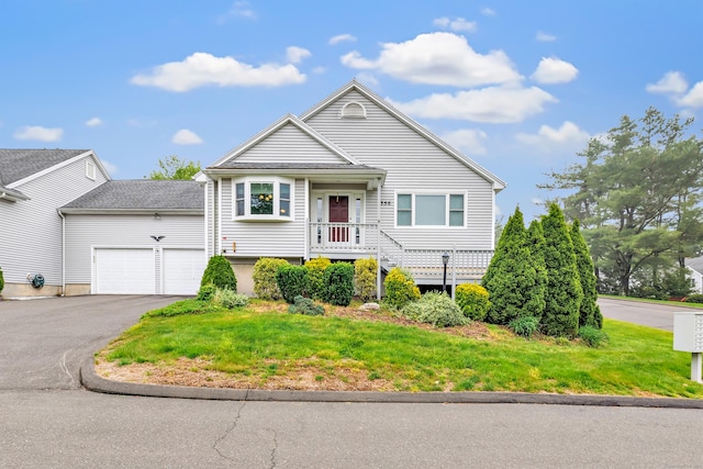 356 Green Rock Rock Unit 356, Shelton, CT 06484 - view of front of property with asphalt driveway, a garage, and a front yard