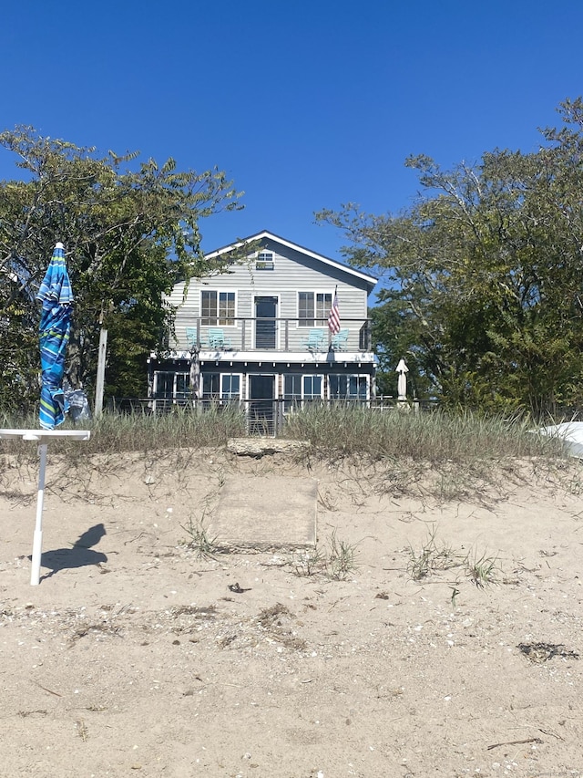 view of back of property