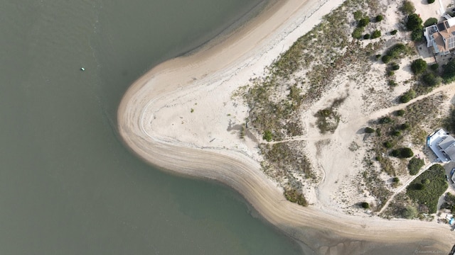 drone / aerial view featuring view of desert