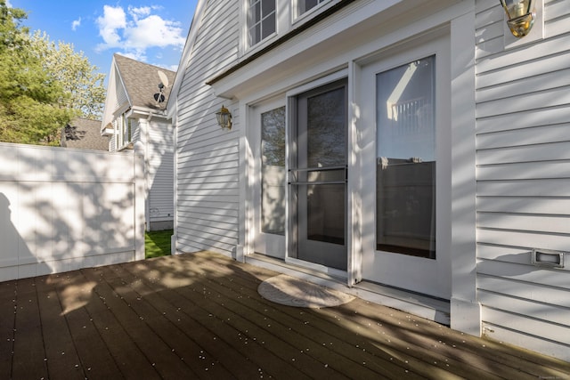 view of deck
