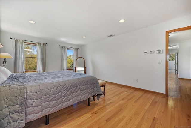 4 Walnut Ridge Rd, New Fairfield, CT 06812 - bedroom with recessed lighting, light wood-style flooring, and visible vents