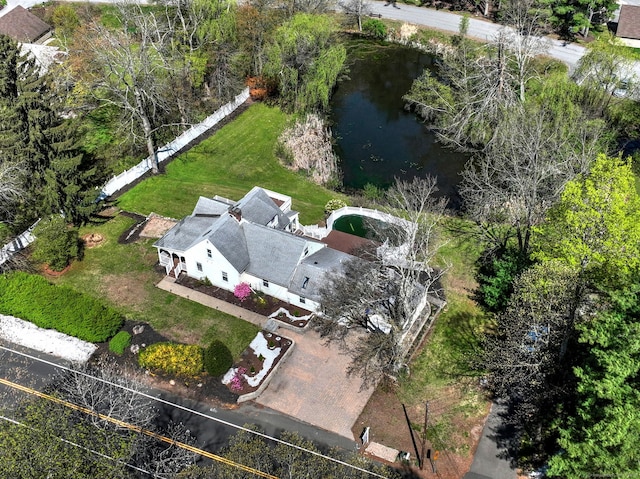 115 W Avon Rd, Farmington, CT 06085 - birds eye view of property with a water view