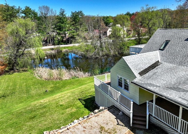 115 W Avon Rd, Farmington, CT 06085 - drone / aerial view featuring a water view
