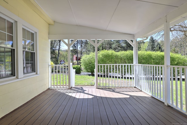 115 W Avon Rd, Farmington, CT 06085 - view of wooden terrace