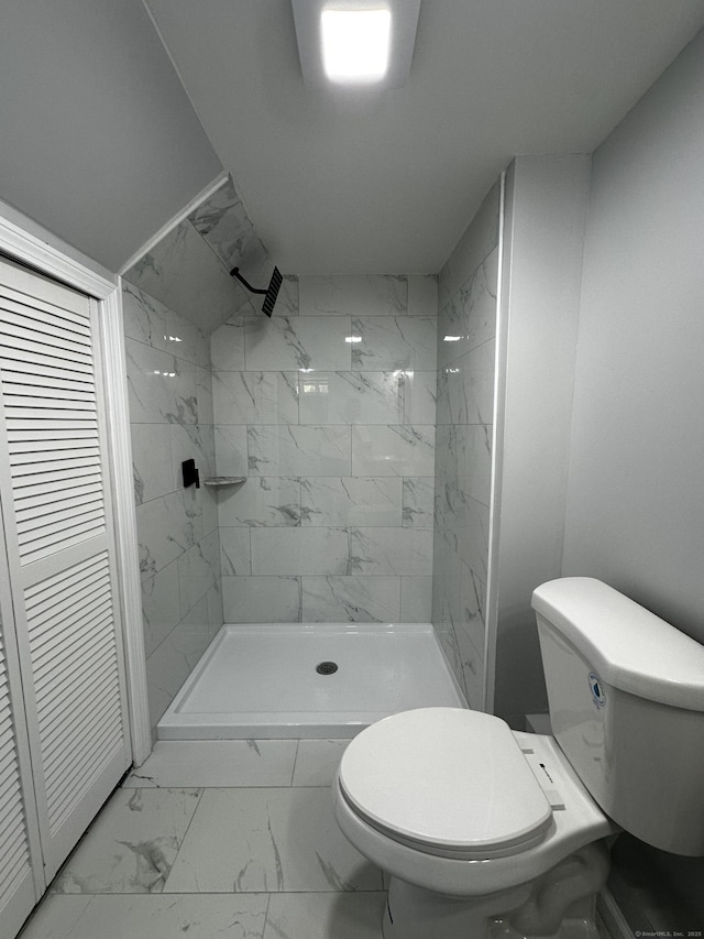 163 Sylvan Ave, Waterbury, CT 06706 - bathroom featuring marble finish floors and a shower stall