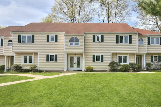 116 Hill St Unit 23, Milford, CT 06460 - townhome / multi-family property with french doors and a front yard