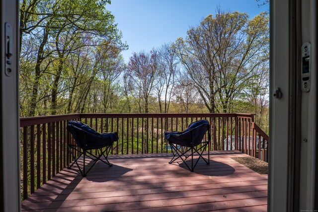 825 Maple Hill Rd, Naugatuck, CT 06770 - view of wooden deck
