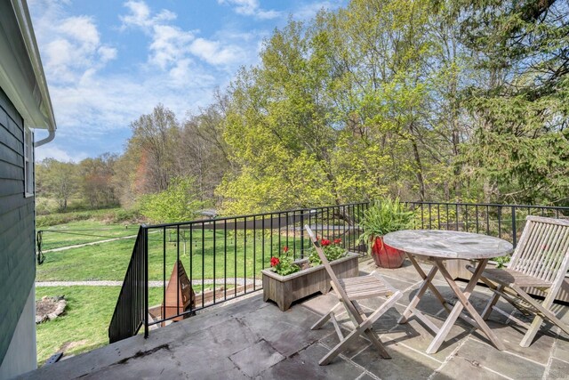 149 Limekiln Rd, Redding, CT 06896 - view of patio featuring outdoor dining area