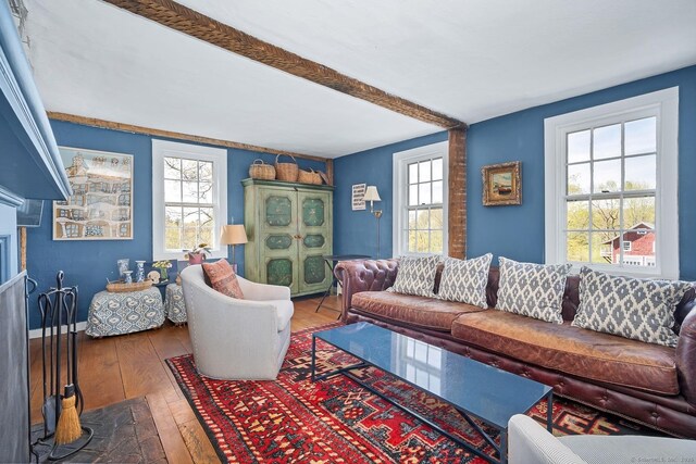 149 Limekiln Rd, Redding, CT 06896 - living room with healthy amount of natural light and wood-type flooring
