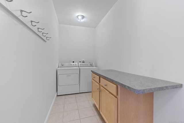 41 Madison Way S, Windsor, CT 06074 - laundry room with washer and dryer, light tile patterned floors, and baseboards