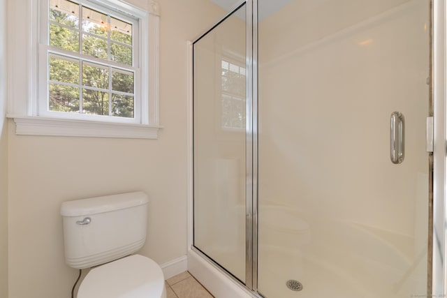 41 Madison Way S, Windsor, CT 06074 - full bath with toilet, a stall shower, tile patterned flooring, and baseboards