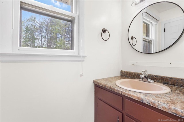bathroom featuring vanity