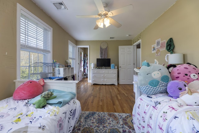 14 Cutter Dr, Stonington, CT 06355 - bedroom featuring wood finished floors and a ceiling fan