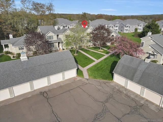 bird's eye view featuring a residential view