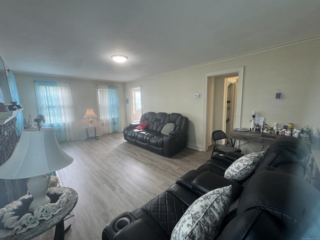 34 Knollwood Rd, East Hartford, CT 06118 - living room with wood finished floors and a fireplace