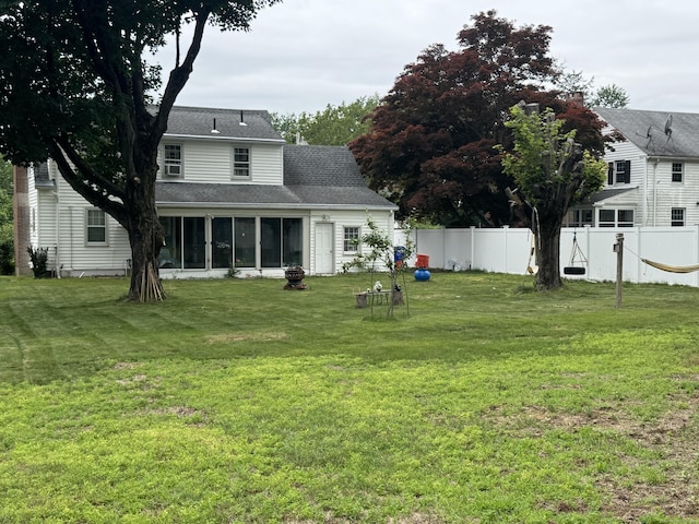 34 Knollwood Rd, East Hartford, CT 06118 - view of yard featuring a sunroom