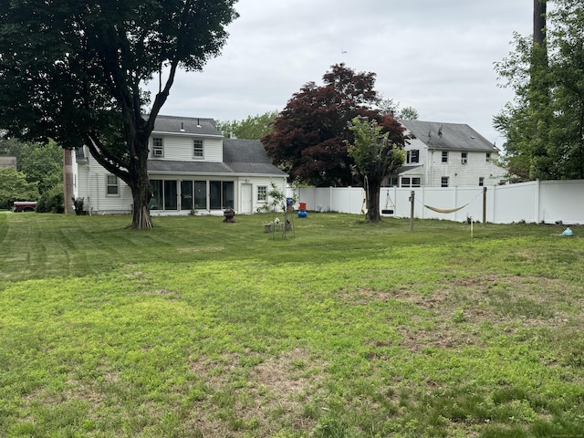 34 Knollwood Rd, East Hartford, CT 06118 - view of yard featuring a sunroom