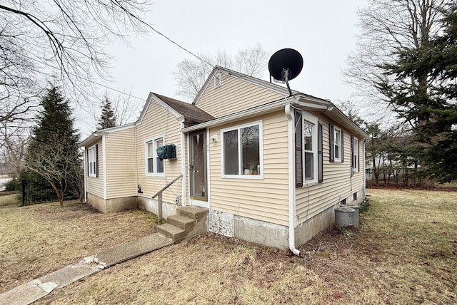 exterior space with entry steps