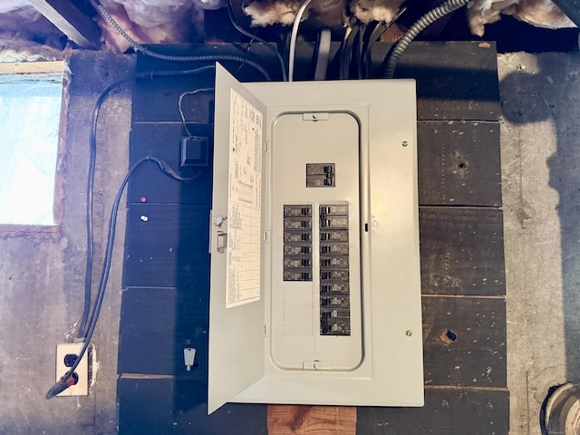 utility room with electric panel